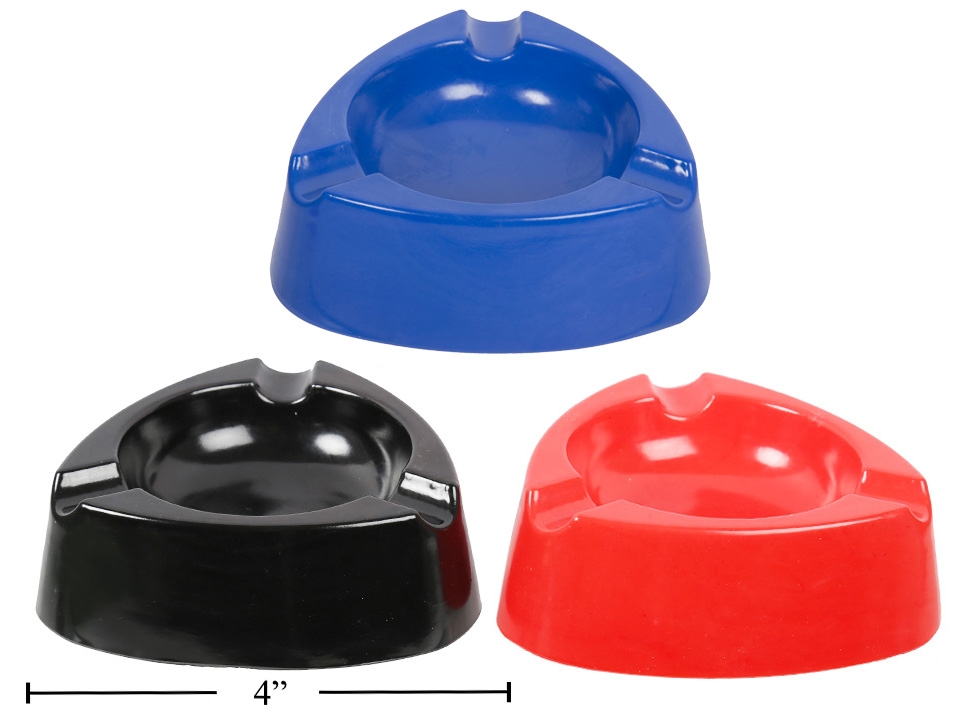 Melamine Triangle Ashtray ~ 4"-0