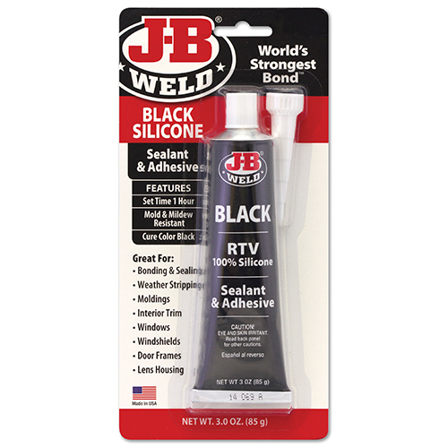 J-B Weld Silicone Sealant & Adhesive - BLACK ~ 3oz (85gram) tube-0