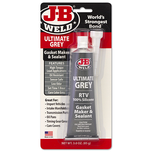 J-B Weld Silicone Gasket Maker & Sealant - ULTIMATE GREY ~ 3oz (85gram) tube-0