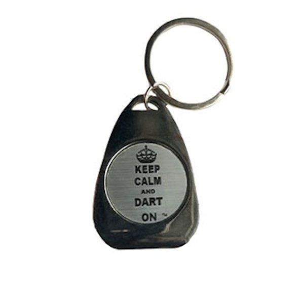 Dart Keychain - Engravable ~ Keep Calm and Dart On-0