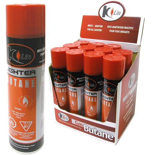 K-Lite Butane Refill for Lighters ~ 300ml tin -0