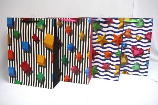Jumbo Gift Bag ~ Bright Shapes-0