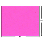 Poster (Bristol) Board - Box of 50 Sheets ~ Fluorescent Pink -0
