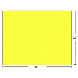 Poster (Bristol) Board - Box of 50 Sheets ~ Fluorescent Yellow -0