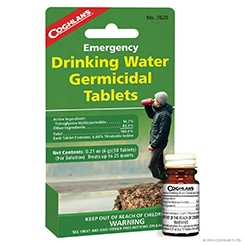 Coghlan's Emergency Drinking Water Germicidal Tablets ~ 50 per bottle-0