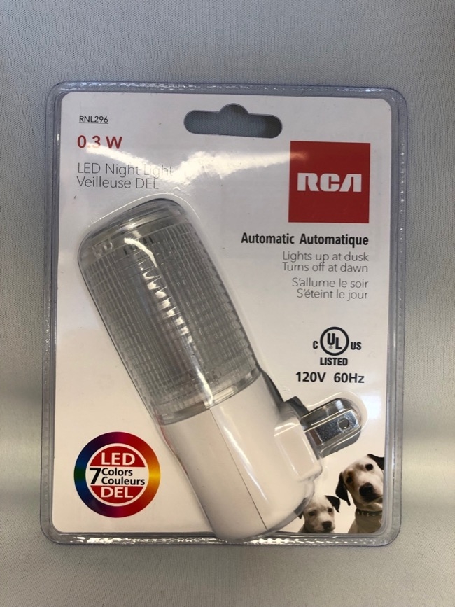 RCA Automatic 7-Color LED Nightlight -0