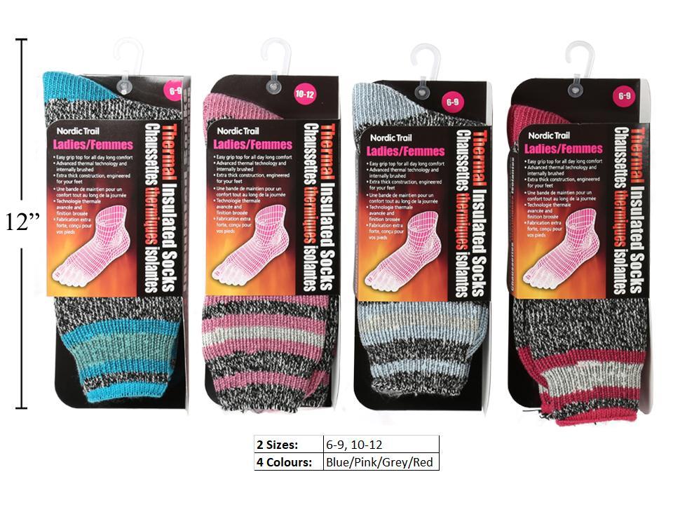 Ladies Heat Max Thermal Melange Socks-0