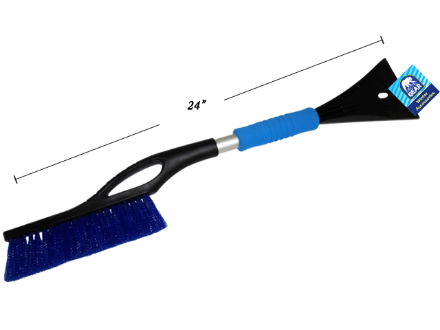 Snow Brush with Ice Scraper ~ 24"L-0