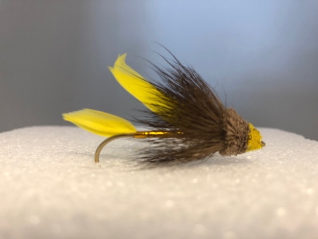Yellow Spudler Muddler Streamer -0