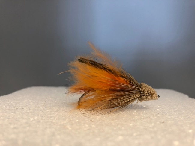 Orange Marabou Muddler Streamer -0
