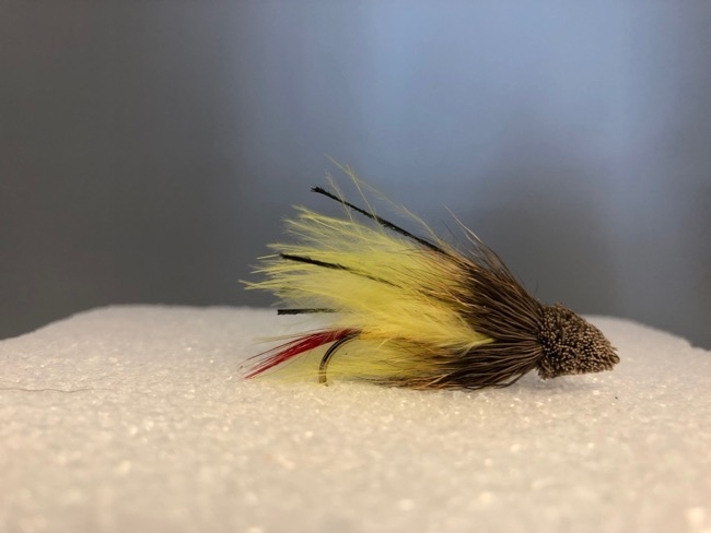 Yellow Marabou Muddler Streamer -0