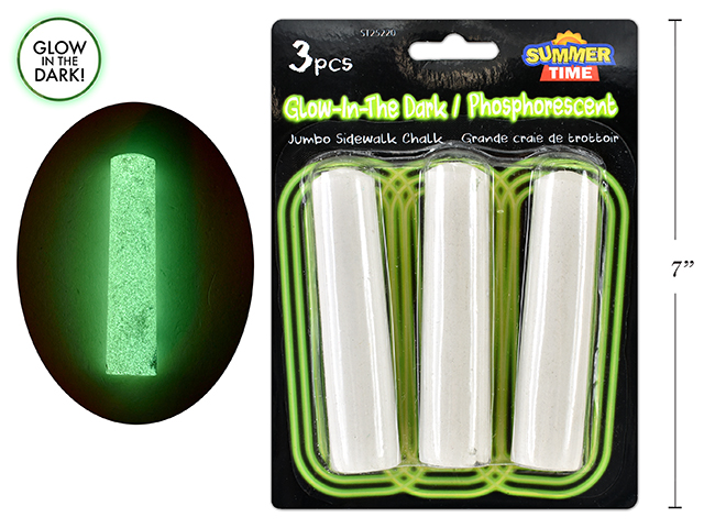 Glow-in-the-Dark Sidewalk Chalk ~ 3 pieces-0