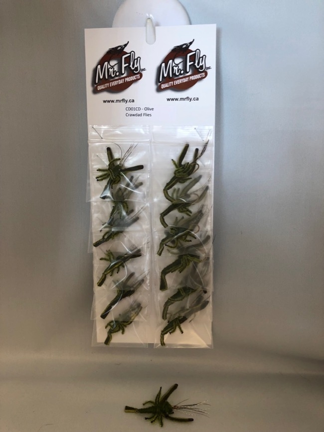 Olive Crawdad Flies-0