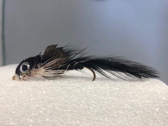 Black Sculpin Muddler Minnow with Eyes-0