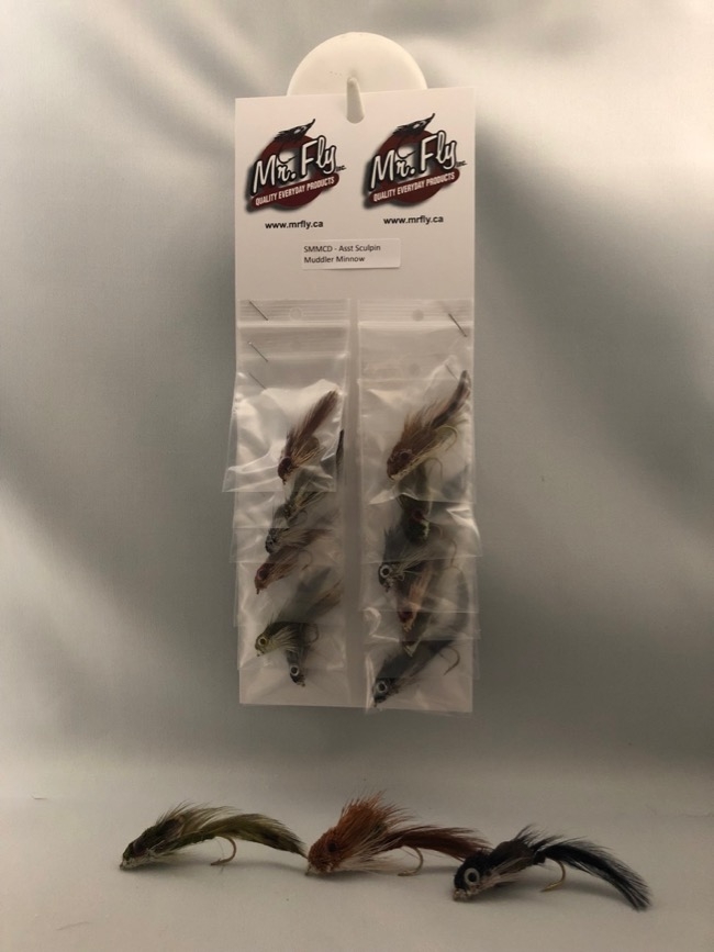 Assorted Sculpin Muddler Minnow with Eyes-0