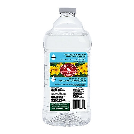 Perky-Pet Clear Ready-to-Use Hummingbird Nectar ~ 64oz bottle-0