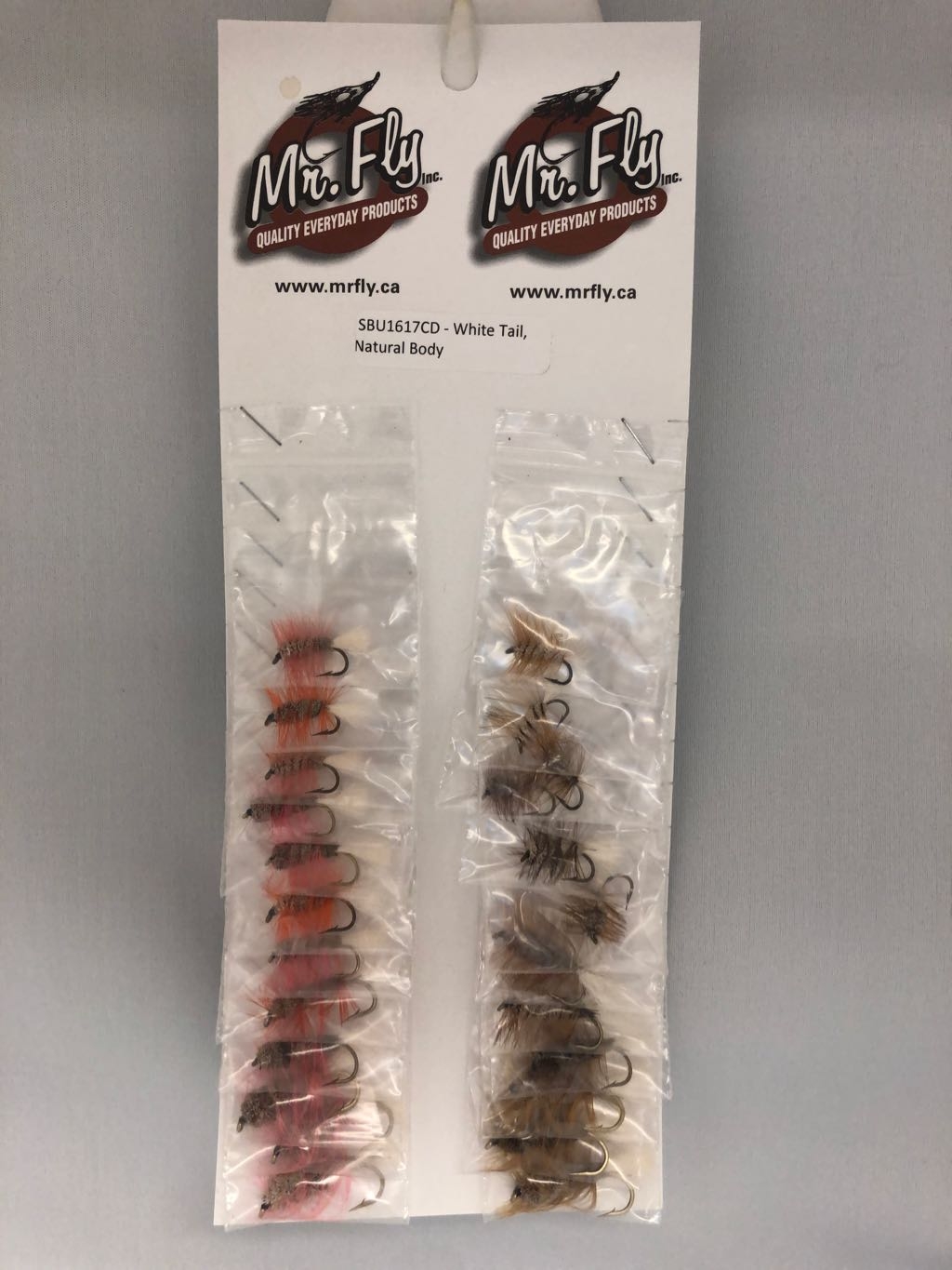 White Tail, Natural Body, Orange or Brown Hackle Salmon Bugs -0