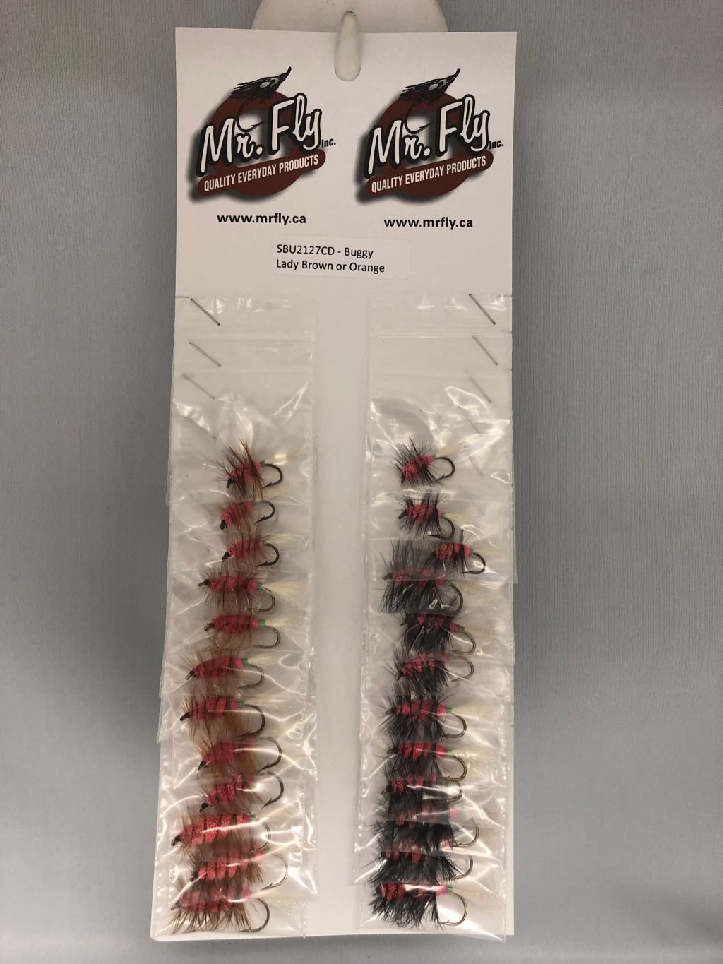 Buggy Lady, Black or Brown Hackle Salmon Bugs -0
