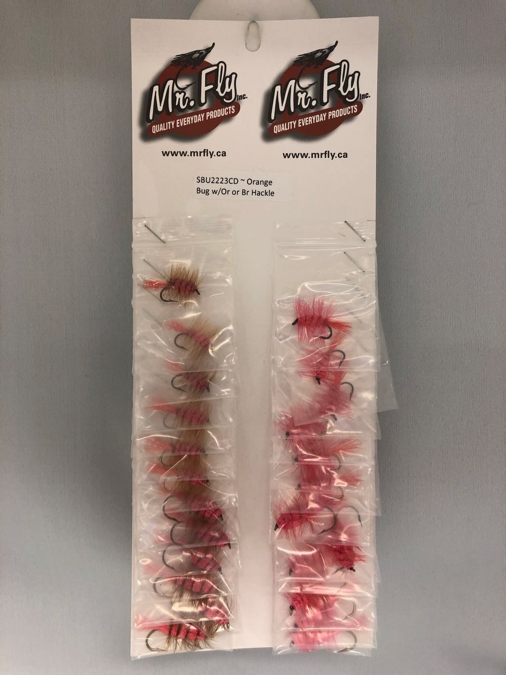 Orange Tail, Orange Body, Orange or Brown Hackle Salmon Bugs -0