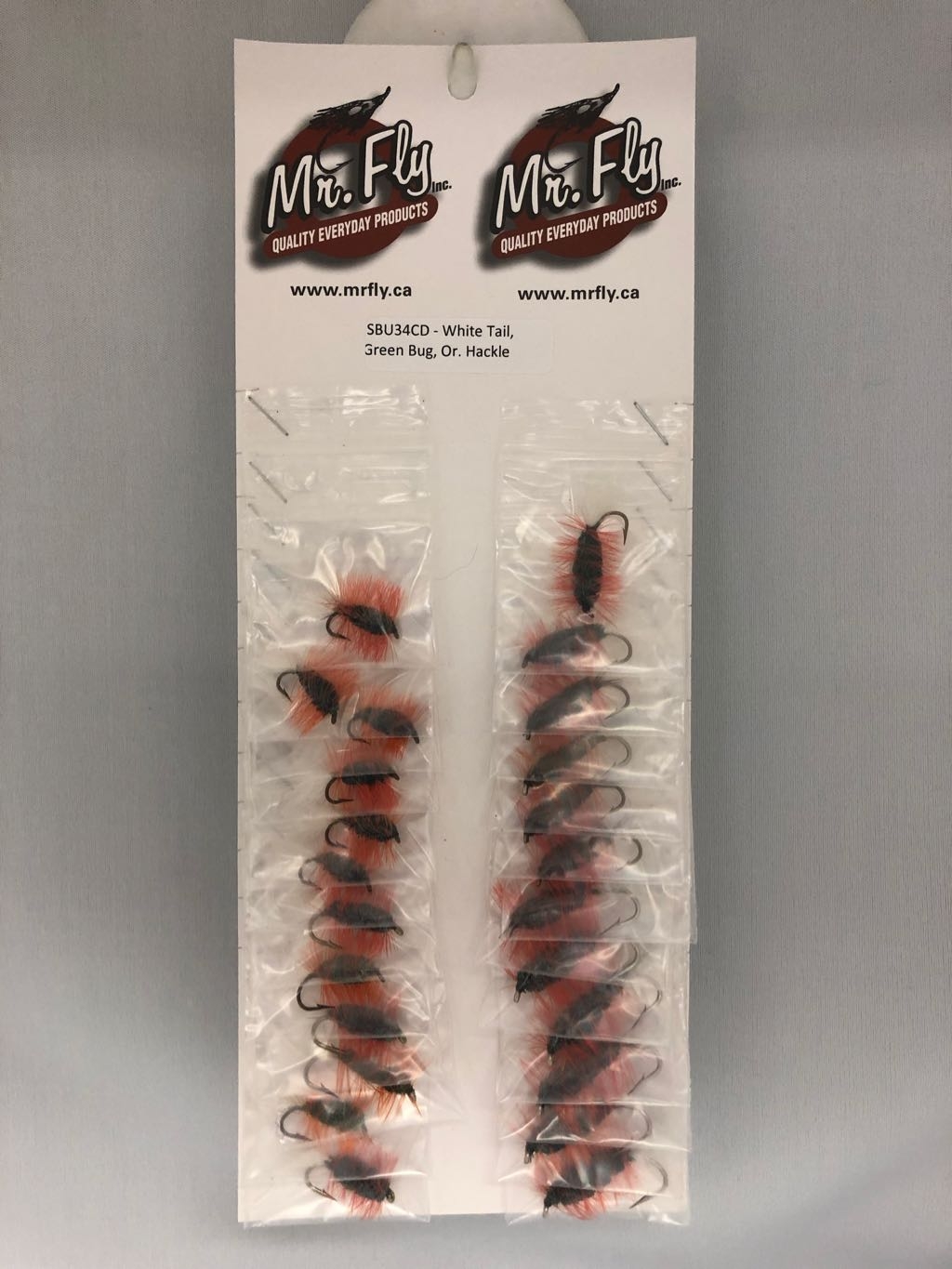 White Tail, Green Bug, Orange Hackle Salmon Bugs -0
