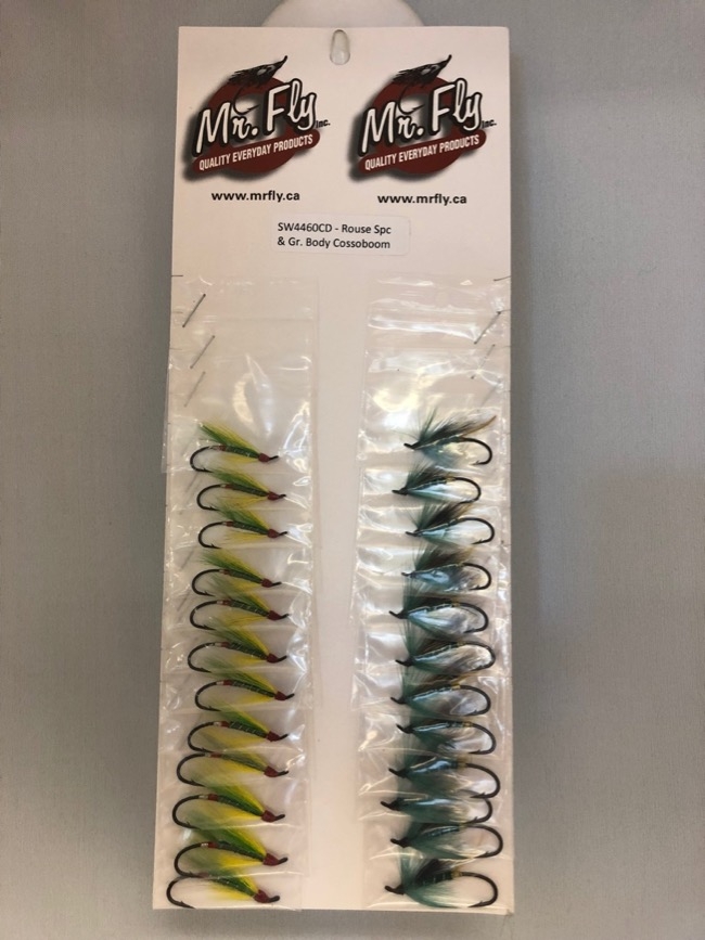Renouse Special & Green Body Cossaboom Salmon Wet Flies-0