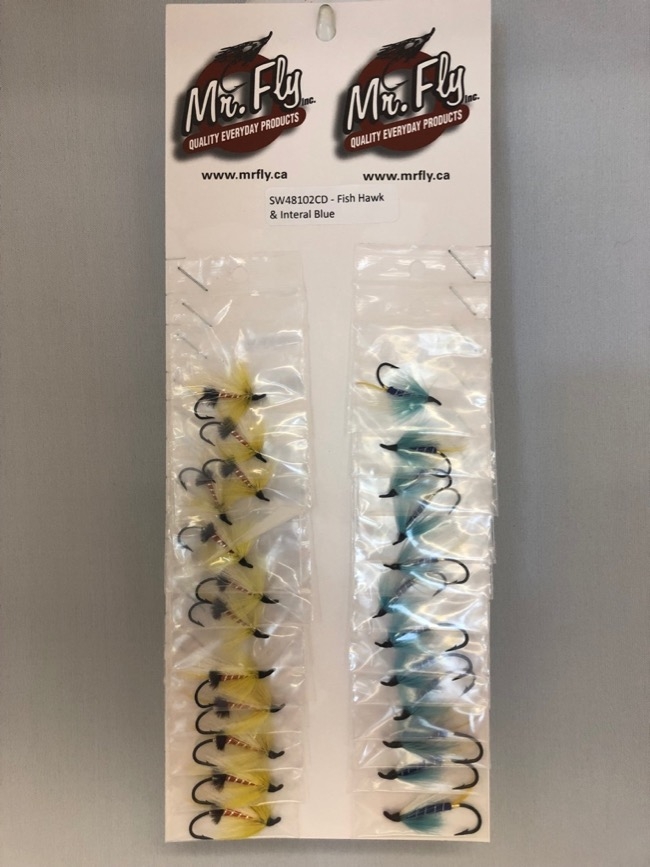 Fish Hawke & Interval Blue Salmon Wet Flies-0