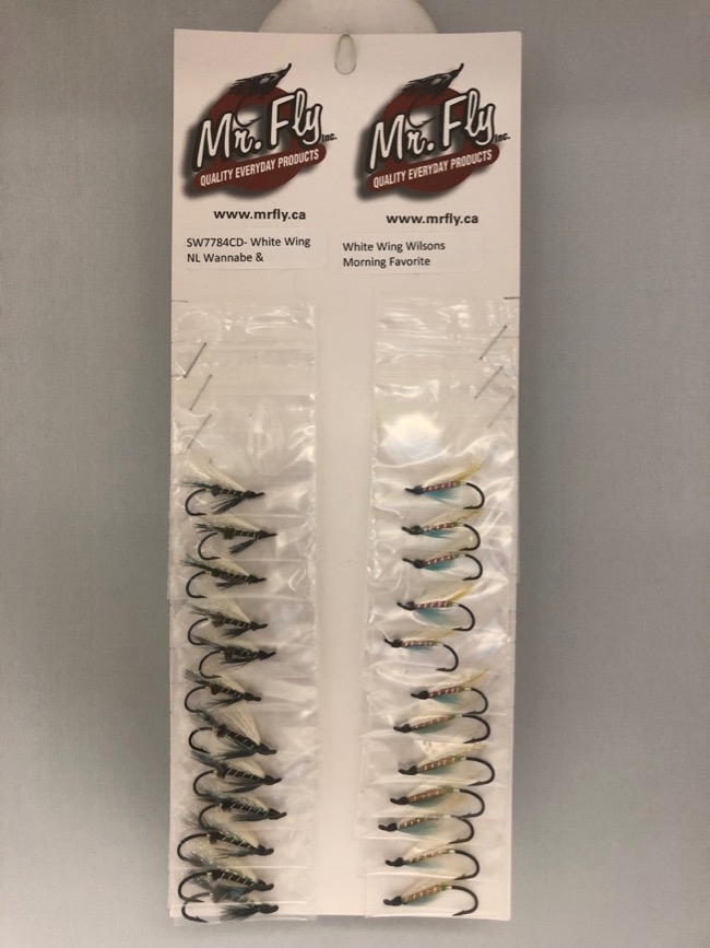 White Wing NL Wannabe & White Wing Wilsons Morning Favorite Salmon Wet Flies-0