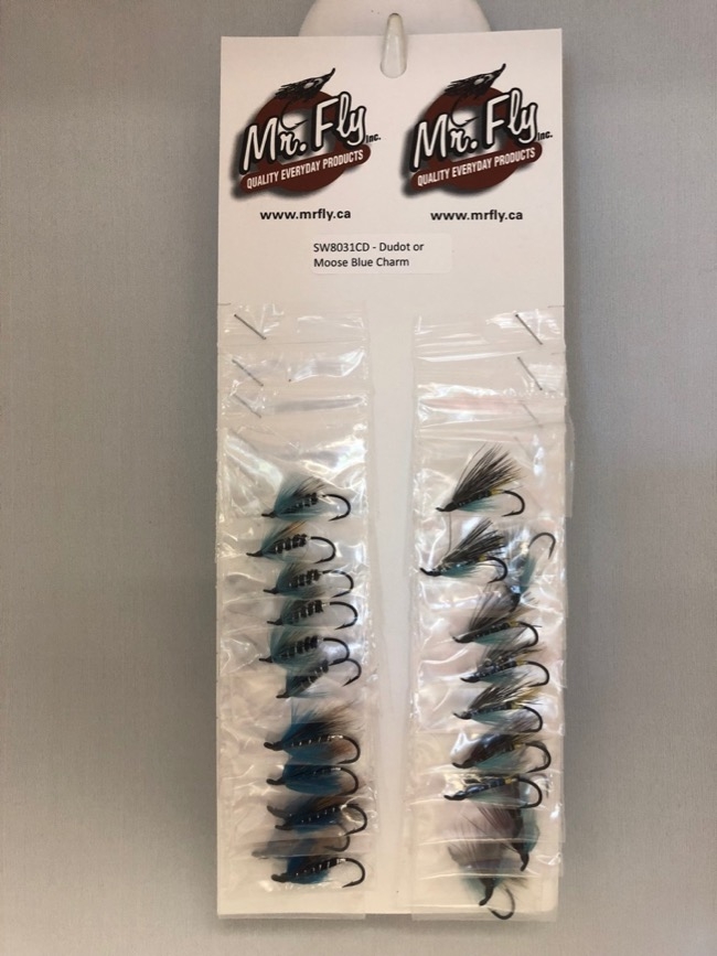 Dudot Blue Charm & Moose Blue Charm Salmon Wet Flies-0