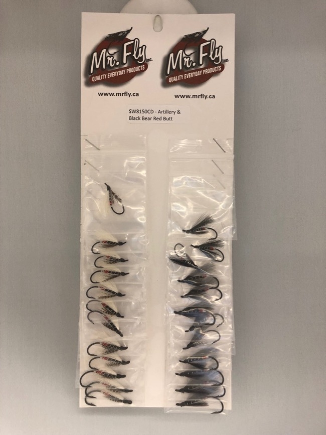 Artillery & Black Bear with Red Butt Salmon Wet Flies-0