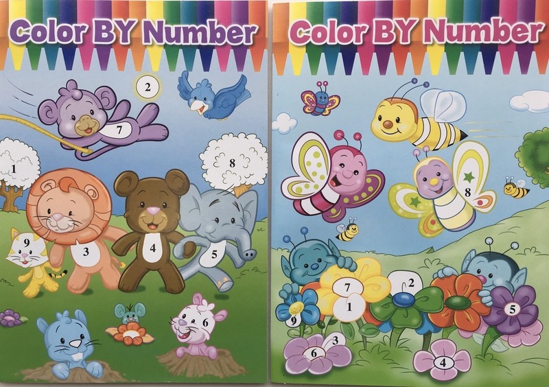 Color By Number Coloring Books -0