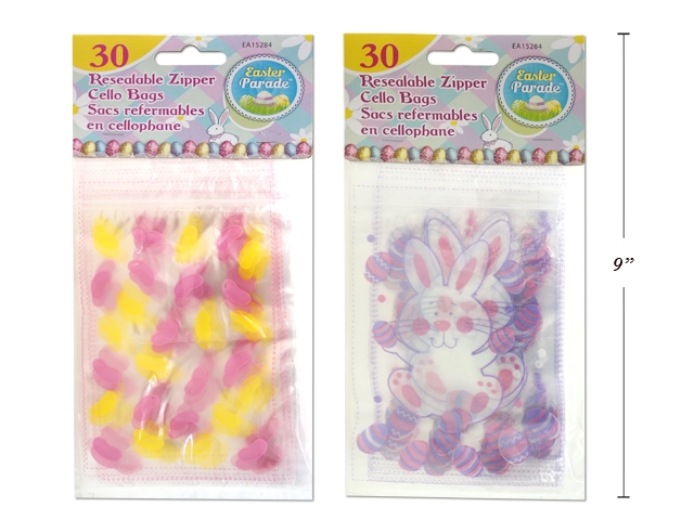 Easter Re-Sealable Zipper Cello Bag ~ 30 per pack-0