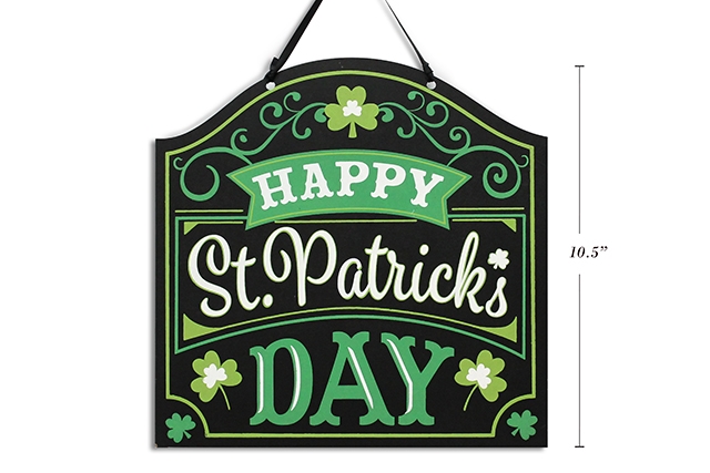 St. Patrick's Day MDF Wall Plaque ~ 11.25" x 10.5"-0