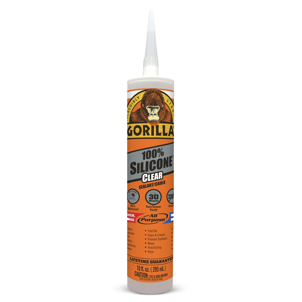 Gorilla 100% Silicone Sealant - Clear ~ 295ml Tube-0