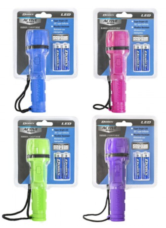 Dorcy LED Rubber Flashlight ~ 4 colors-0