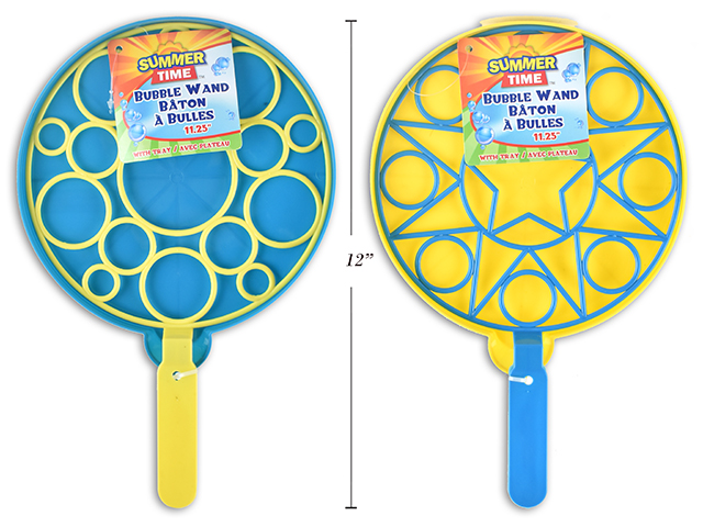 11.25" Bubble Wand with Tray ~ 7.5"-0