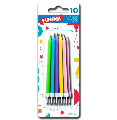 Birthday Candle on Holders - Pastel ~ 10 per pack-0