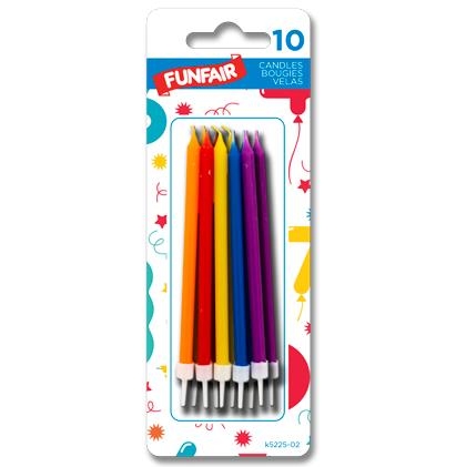 Birthday Candle on Holders - Colorful ~ 10 per pack-0