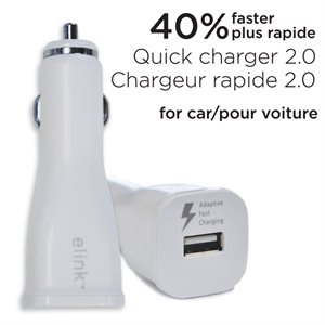 eLink Quick 2.0 Car Charger ~ 40% faster-0