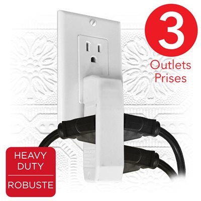 eLink 3 Outlet Space Saving Wall Tap - Heavy Duty-0