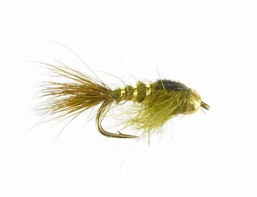 Olive Hares Ear Beaded Nymph-0