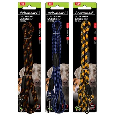 Animoos Braided Dog Leash ~ 0.3" x 47"-0