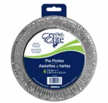 Chef Elite Foil Pie Plates - 8" dia x 1" ~ 4 per pack-0
