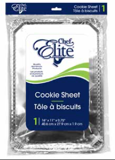 Chef Elite Foil Cookie Sheet - 16" x 11" x 0.75" ~ 1 per pack-0