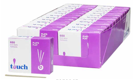 Touch Wooden Flat Toothpicks ~ 650 per box-0