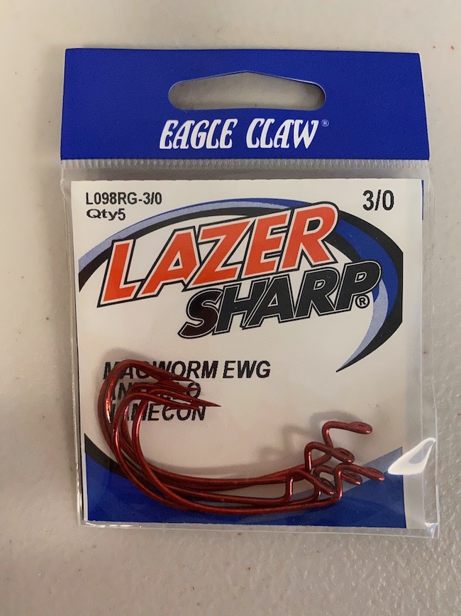 Eagle Claw Lazer Sharp Mag Worm Hook - Extra Wide Gap ~ 5 per pack-0