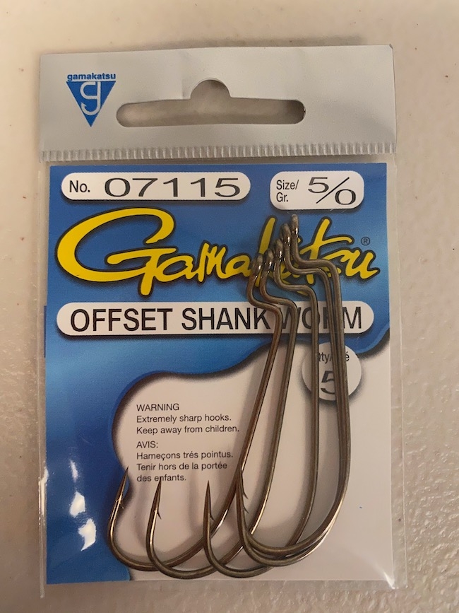 Gamakatsu Offset Shank Worm Hook ~ 5 per pack-0