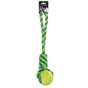 Animoos Rope with Big Tennis Ball Dog Toy-0