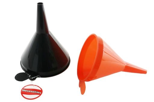 Jumbo Plastic Funnel with Filter ~ 6"-0