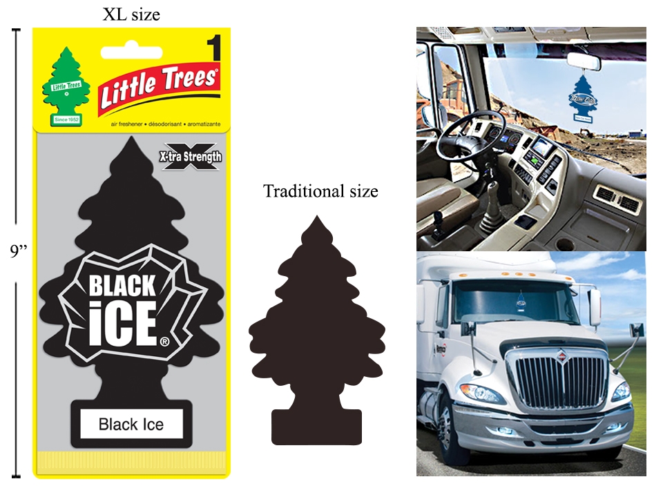 Little Tree Air Fresheners X-tra Strength - Jumbo Size ~ Black Ice-0