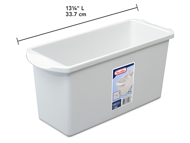 Sterilite Plastic Ice Cube Bin ~ White-0